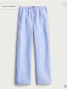 J.Crew Soleil Linen Pants